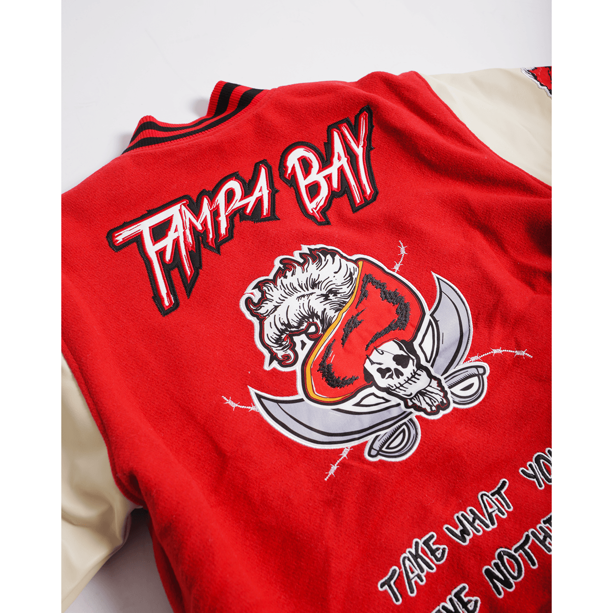 BRAND X PIRATE IN TAMPA VARSITY JACKET - Allstarelite.com