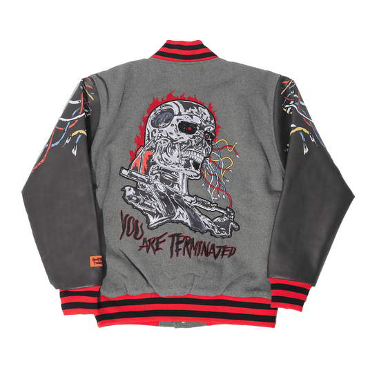 BRAND X YOU ARE TERMINATED VARSITY JACKET - Allstarelite.com